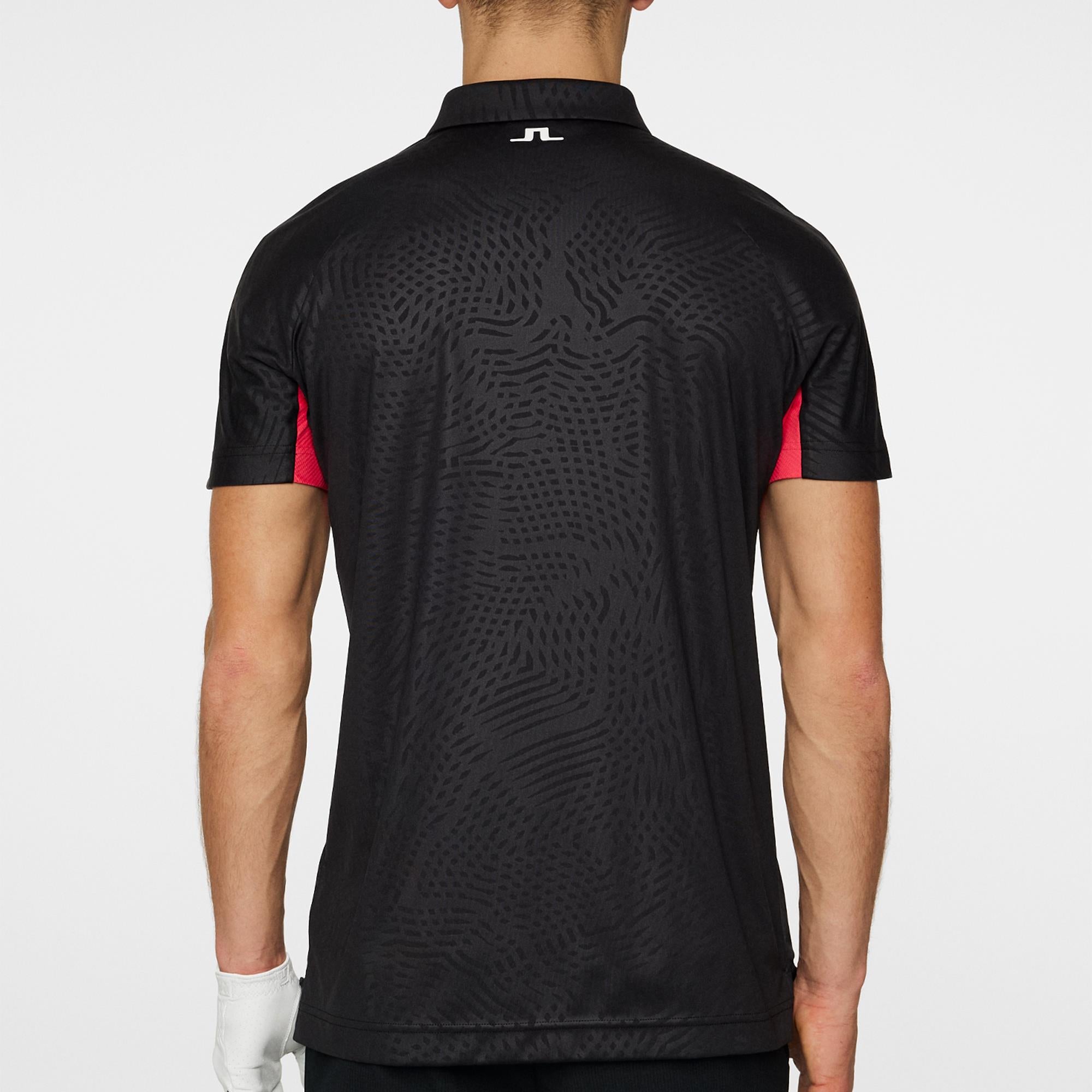 J Lindeberg Masters Dario Tour Mens Golf Polo Shirt Masters 25 Black